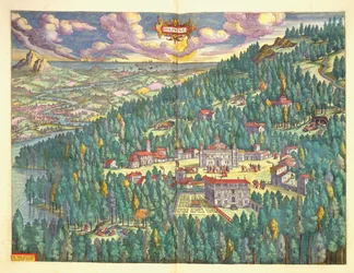 Antique Map of Daphne from the 